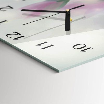 Reloj de vidrio Flores