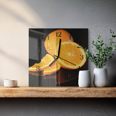Reloj de vidrio Naranjas