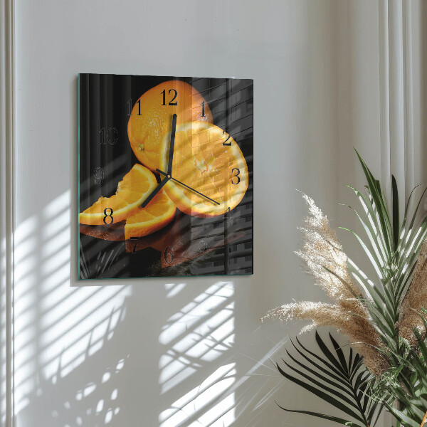 Reloj de vidrio Naranjas