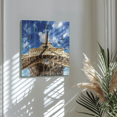 Reloj de vidrio Torre Eiffel