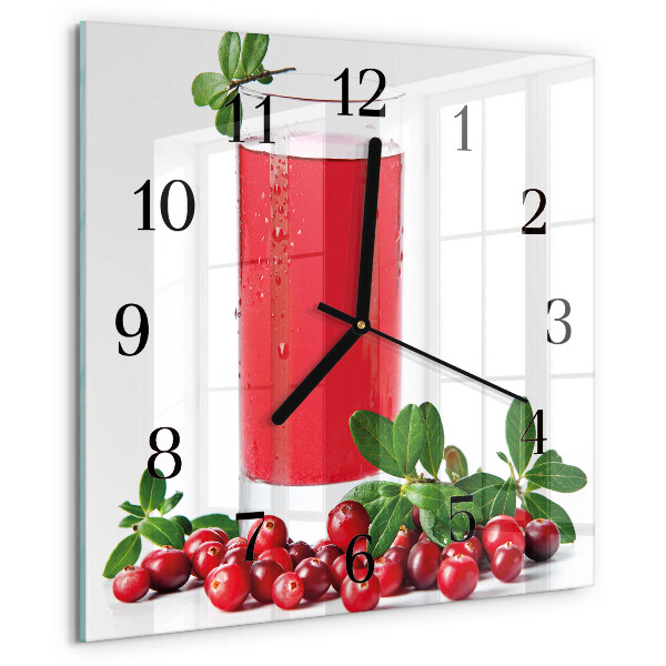 Reloj de vidrio arándanos