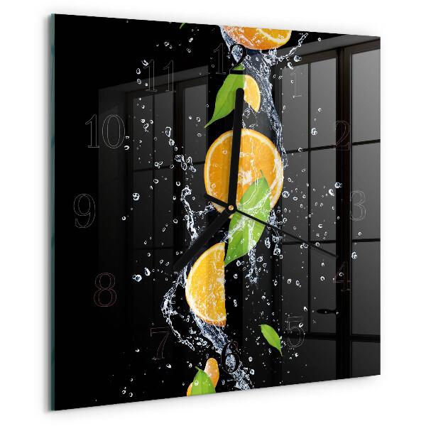 Reloj de vidrio Naranjas