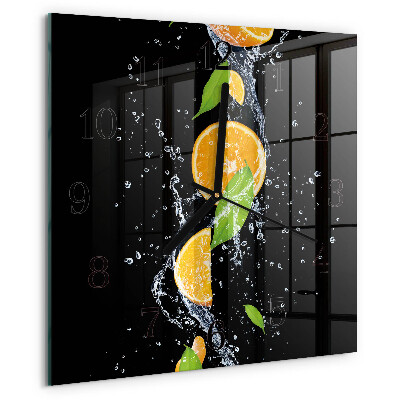 Reloj de vidrio Naranjas