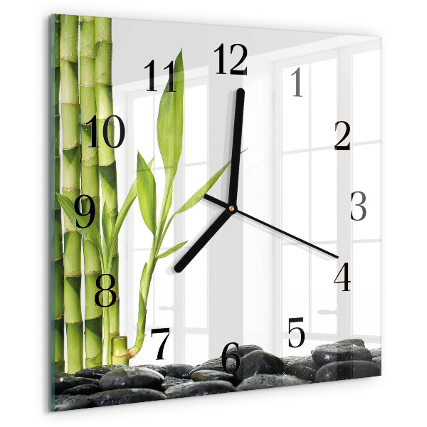 Reloj de vidrio Bambú