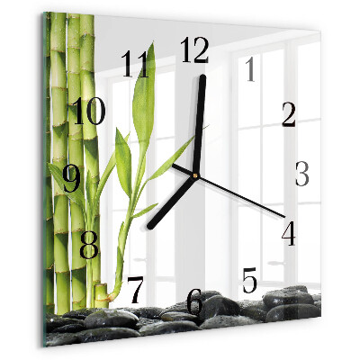 Reloj de vidrio Bambú