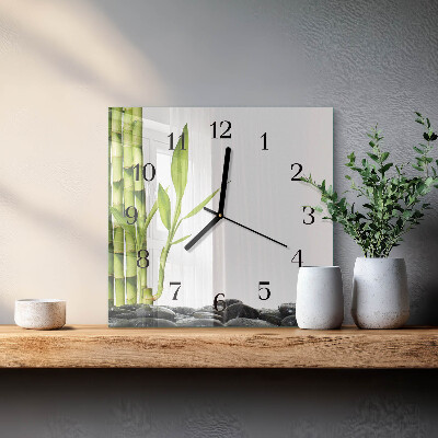 Reloj de vidrio Bambú