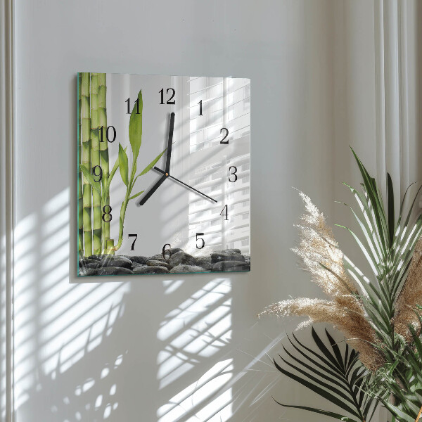 Reloj de vidrio Bambú