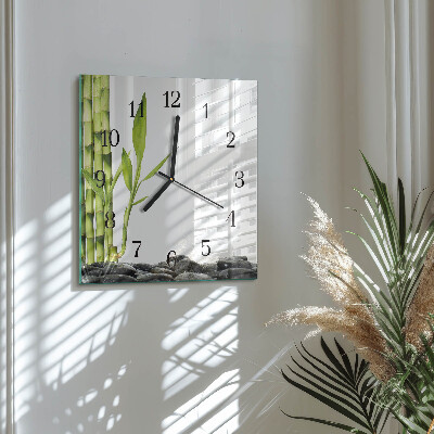 Reloj de vidrio Bambú