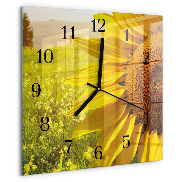 Reloj de vidrio Girasol