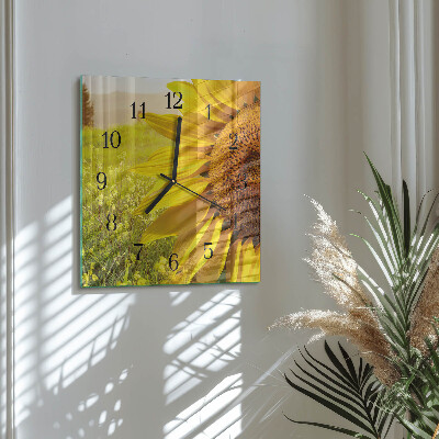 Reloj de vidrio Girasol