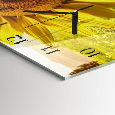 Reloj de vidrio Girasol