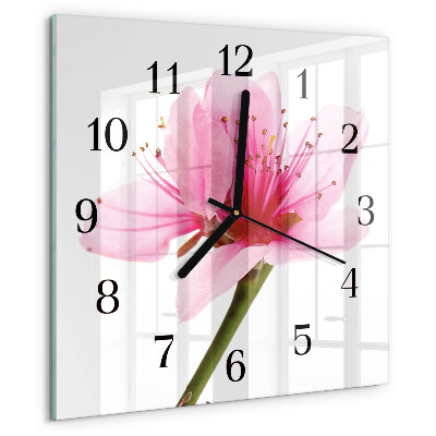Reloj de vidrio Flor