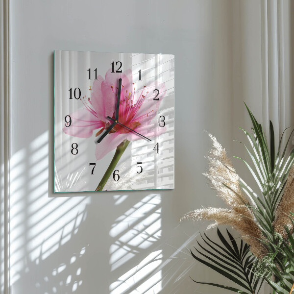 Reloj de vidrio Flor