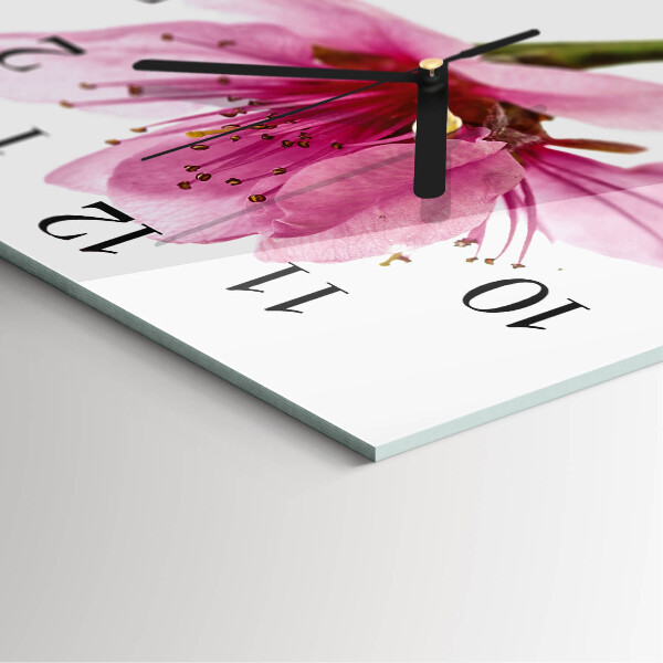 Reloj de vidrio Flor
