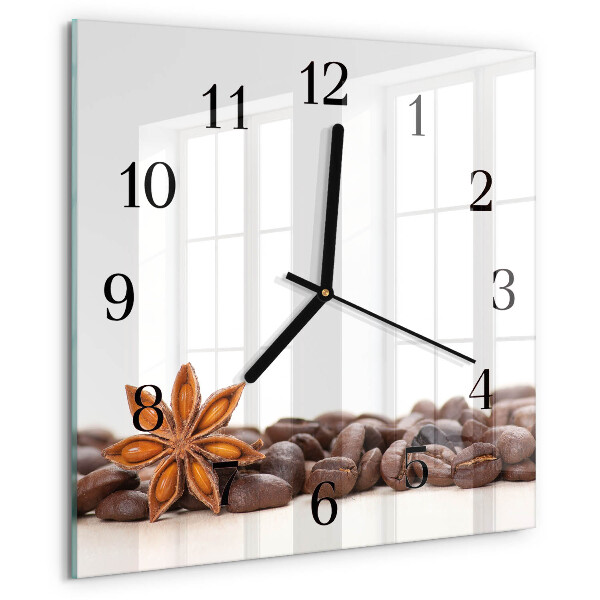 Reloj de vidrio Granos de café