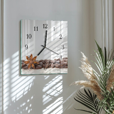 Reloj de vidrio Granos de café