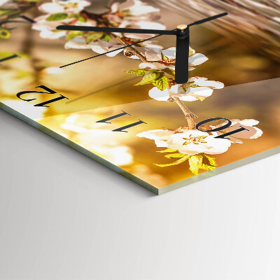 Reloj de vidrio Flores