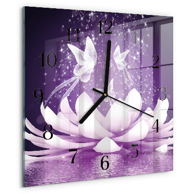 Reloj de vidrio Flor