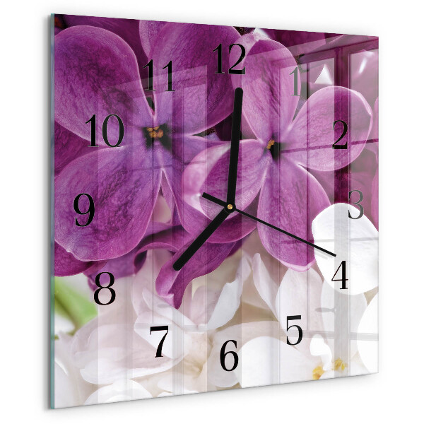 Reloj de vidrio Flores