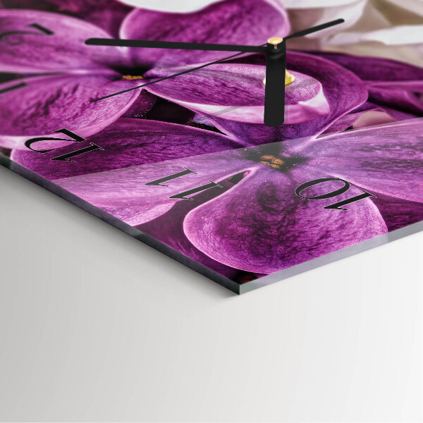 Reloj de vidrio Flores