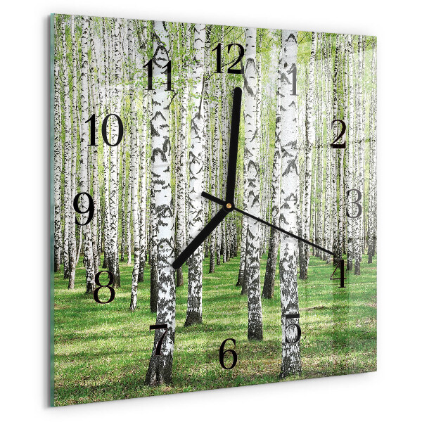 Reloj de vidrio Abedul
