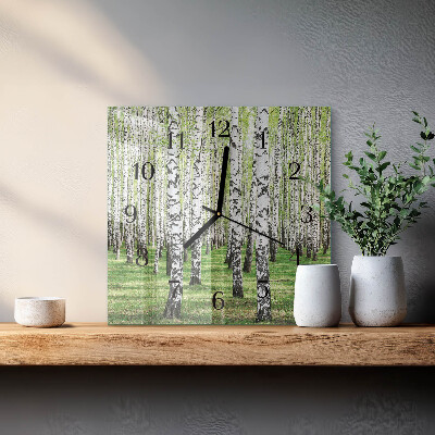 Reloj de vidrio Abedul