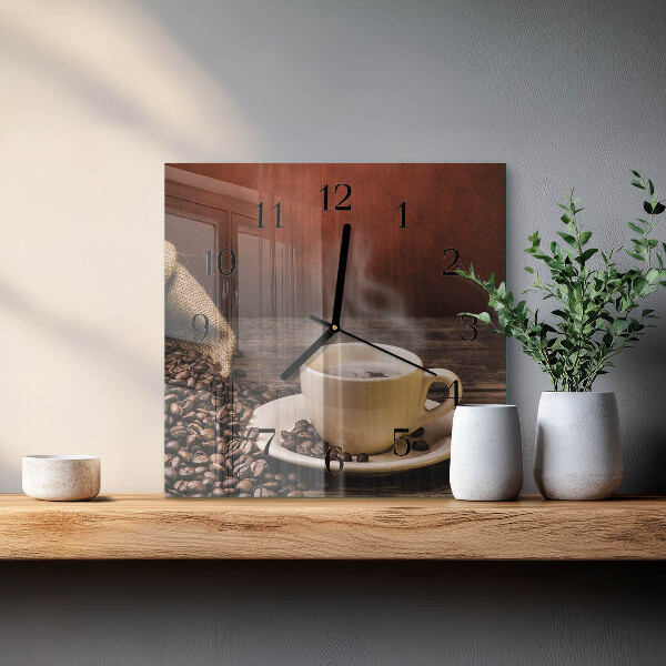 Reloj de vidrio Café