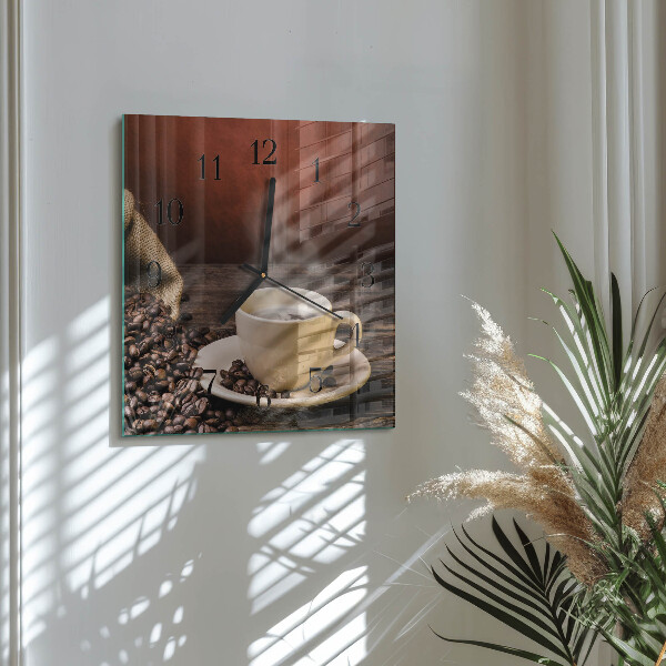 Reloj de vidrio Café