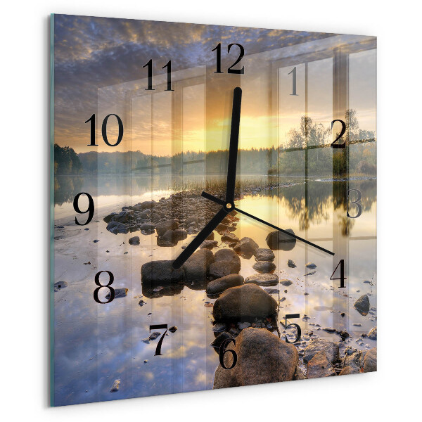 Reloj de vidrio Lago Natura