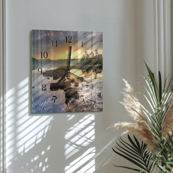 Reloj de vidrio Lago Natura