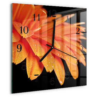 Reloj de vidrio Gerbera