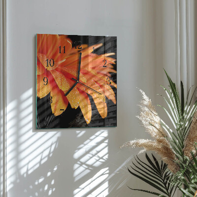 Reloj de vidrio Gerbera