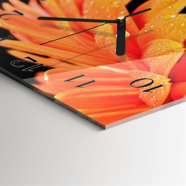 Reloj de vidrio Gerbera