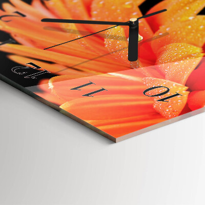Reloj de vidrio Gerbera
