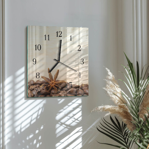 Reloj de vidrio Granos de café