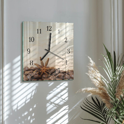 Reloj de vidrio Granos de café