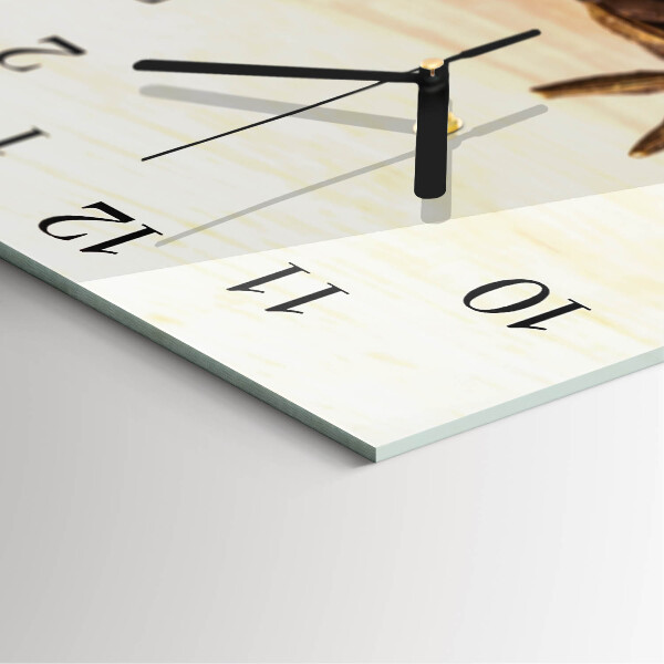 Reloj de vidrio Granos de café