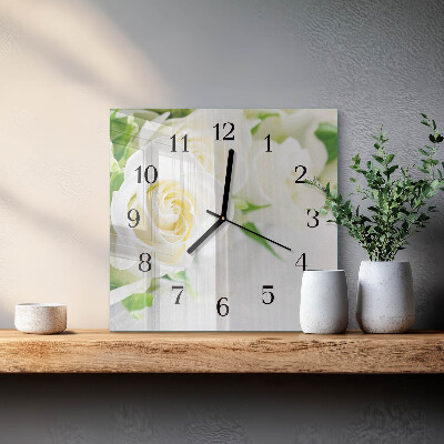 Reloj de vidrio Rosas