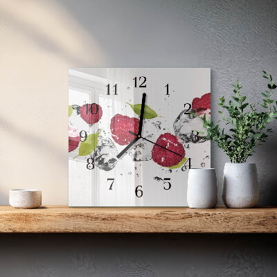 Reloj de vidrio Frambuesas