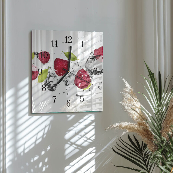 Reloj de vidrio Frambuesas