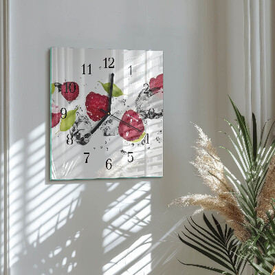 Reloj de vidrio Frambuesas