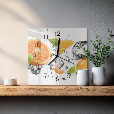 Reloj de vidrio Naranjas