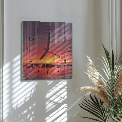 Reloj de vidrio Atardecer