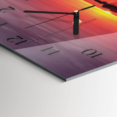 Reloj de vidrio Atardecer