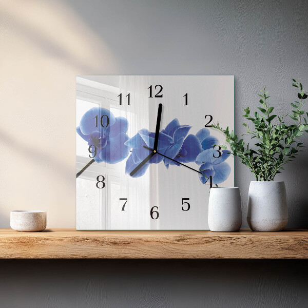 Reloj de vidrio Orquídea