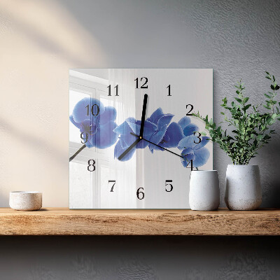 Reloj de vidrio Orquídea