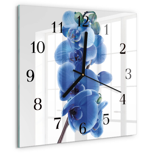 Reloj de vidrio Orquídea