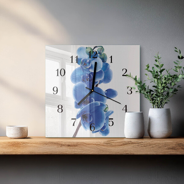 Reloj de vidrio Orquídea