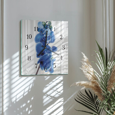 Reloj de vidrio Orquídea