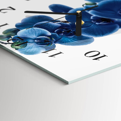 Reloj de vidrio Orquídea